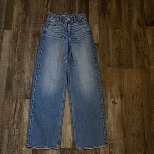 American Eagle Outfitters Women's Classic Blue Straight Jeans